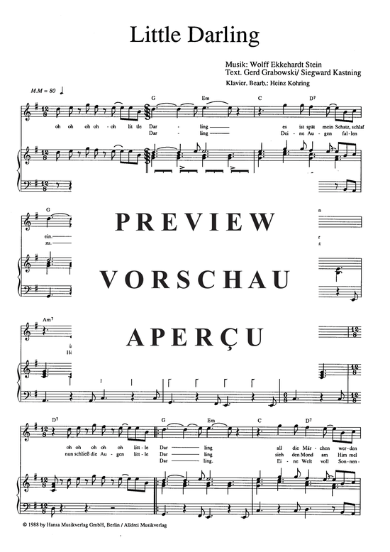 Produktgalerie: Seite 4 von 4 Little Darling, Anderson, 	G.G., Klavier und Gesang