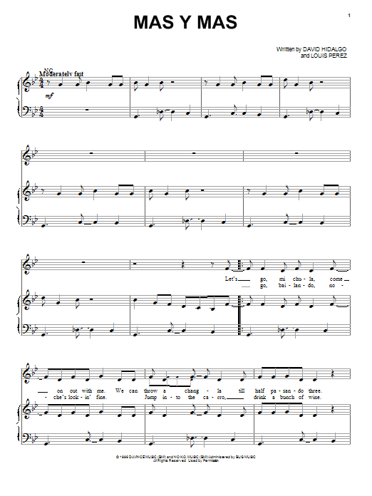Produktgalerie: Seite 1 von 1 Mas Y Mas, Los Lobos, Gesang, Gitarre, Klavier