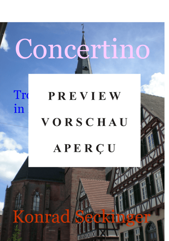 Produktgalerie: Seite 2 von 5 Concertino , , (Blechbläserquintett + Orgel) Trompete 1 in B