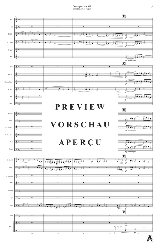 Produktgalerie: Seite 8 von 21 Contrapunctus 12 aus Kunst der Fuge , , (Concert Band)