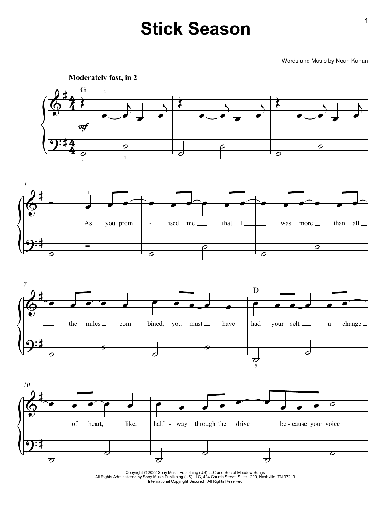 Produktbild zu:  Stick Season - Noah Kahan