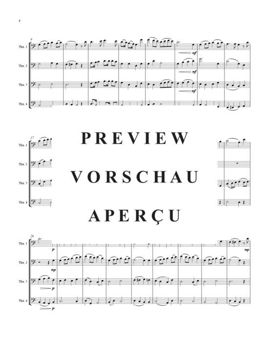 Product gallery: Page 5 of 19 English Folksong Suite, An , , (Trombone Quartet)