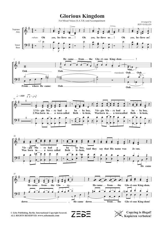 Produktgalerie: Seite 1 von 11 Glorious Kingdom, , Gemischter Chor und Klavier