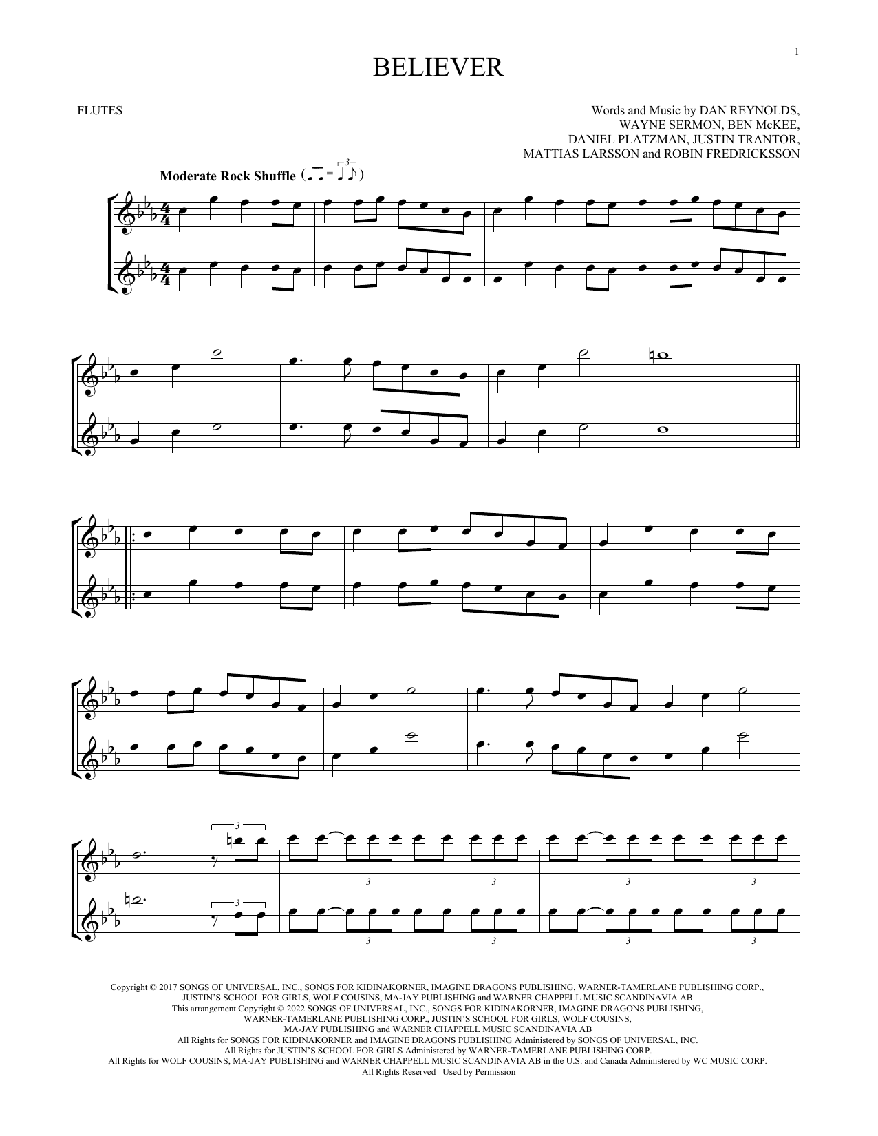 Product picture to:  Believer - Imagine Dragons