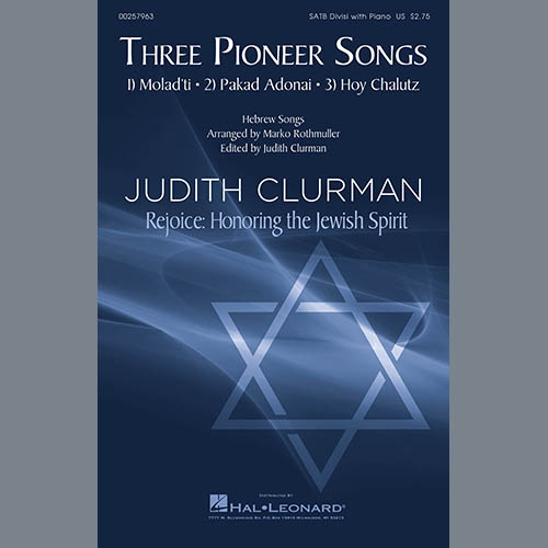 cover: Three Pioneer Songs, Aron M. Rothmuller