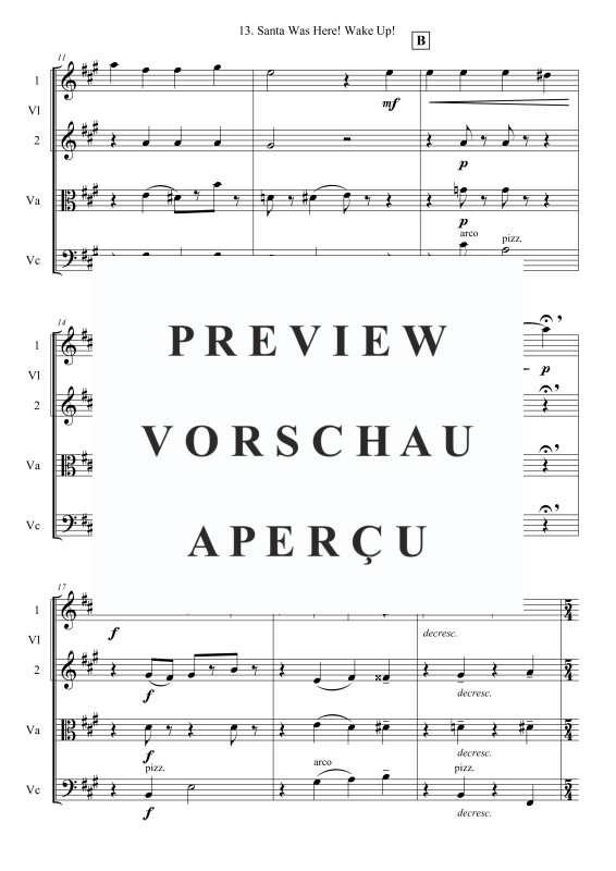 Produktgalerie: Seite 3 von 9 Santa Was Here! Wake Up!, , Streicher Quartett