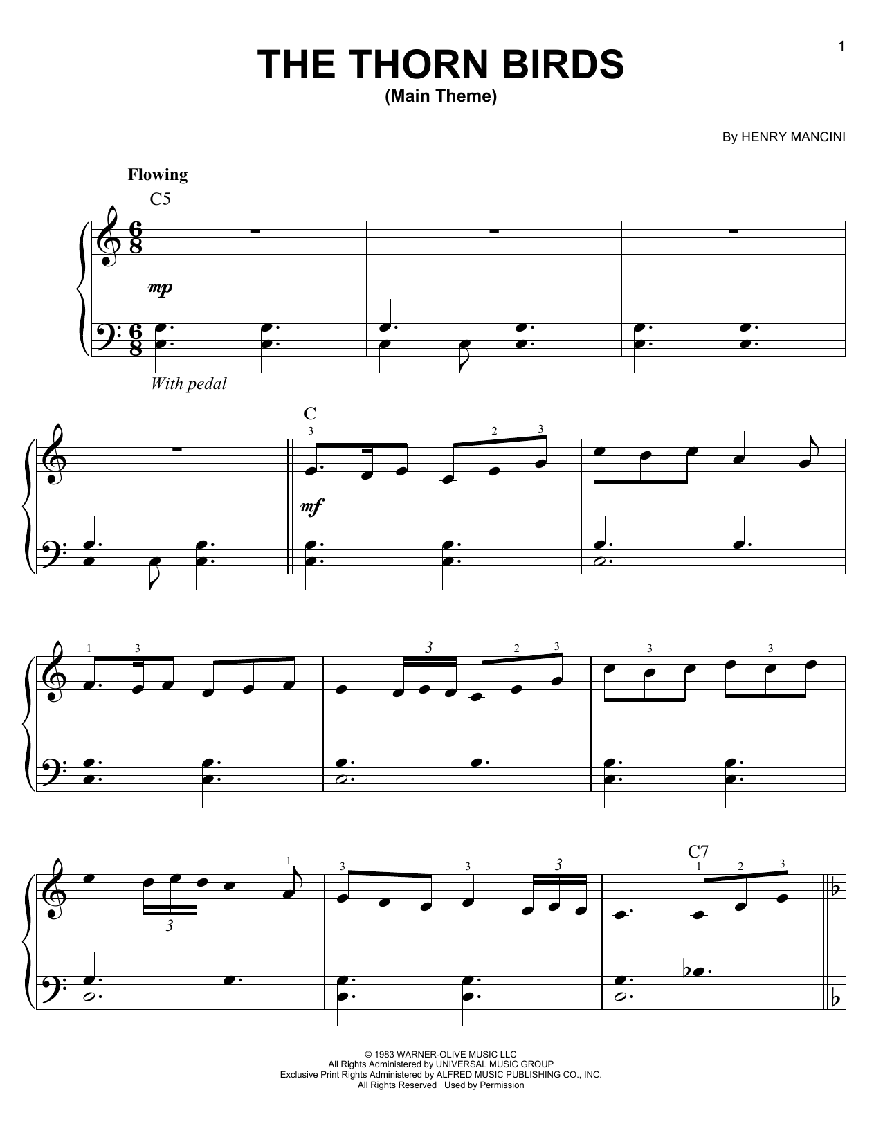 Produktbild zu: The Thorn Birds (Main Theme)