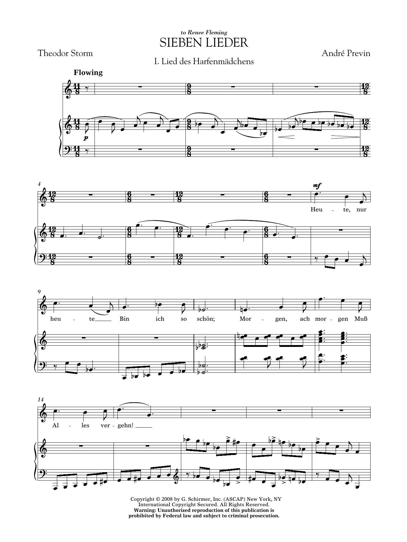 Produktbild zu: Sieben Lieder