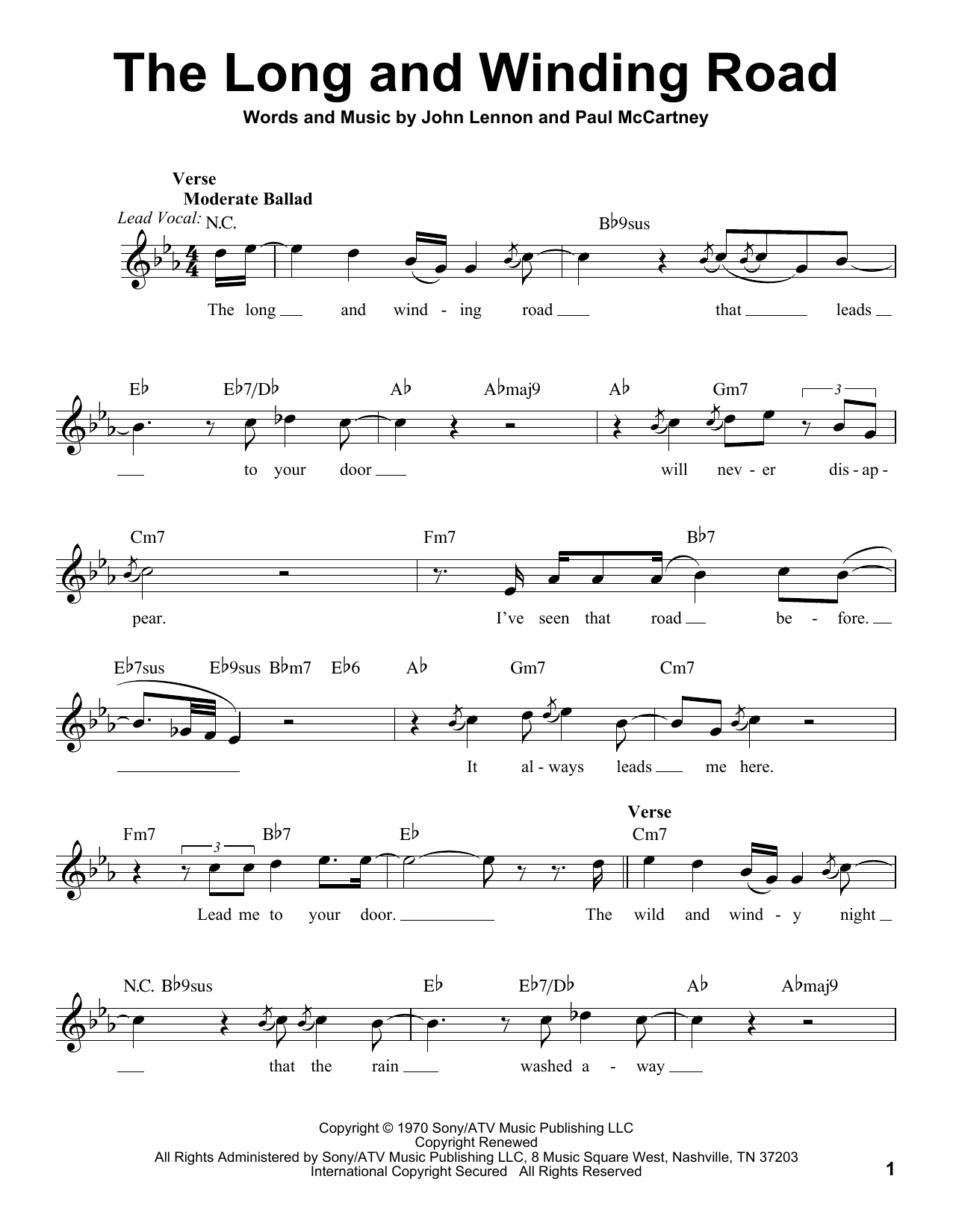 Produktgalerie: Seite 1 von 1 The Long And Winding Road, The Beatles, Gesang