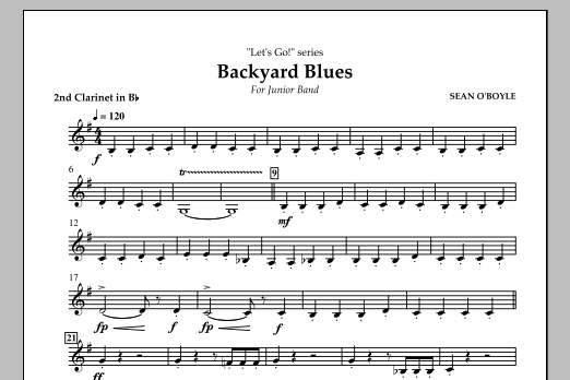 Produktbild zu:  Backyard Blues - Bb Clarinet 2 - 