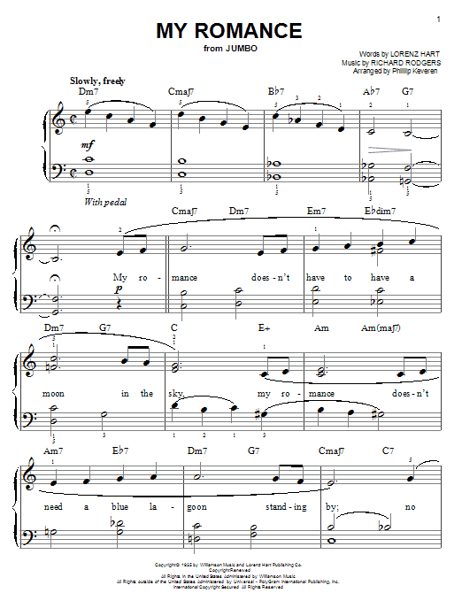 Produktbild zu: My Romance (arr. Phillip Keveren)