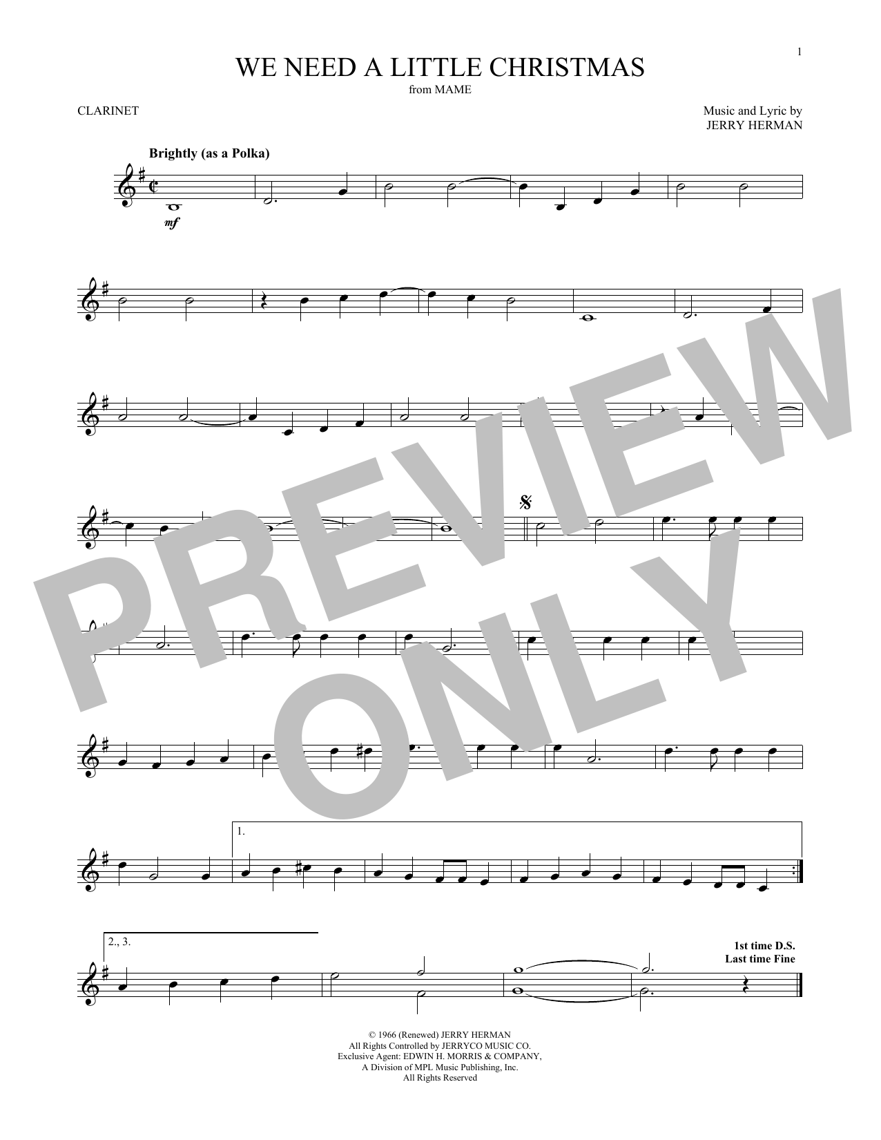 Product gallery: Page 1 of 1 We Need A Little Christmas, Jerry Herman