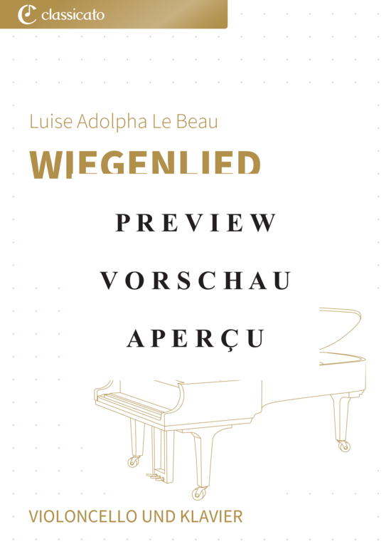 Produktgalerie: Seite 2 von 9 Wiegenlied - Nr. 3 aus Vier Stücke op. 24 , , (Violoncello + Klavier)
