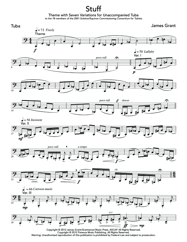 Product gallery: Page 1 of 9 Stuff, , (Tuba Solo)