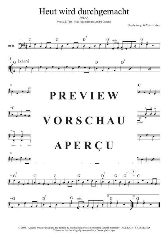 Product gallery: Page 4 of 11 Heut wird durchgemacht , Hofbräuhaus-Band, (Combo + 3 Horns)