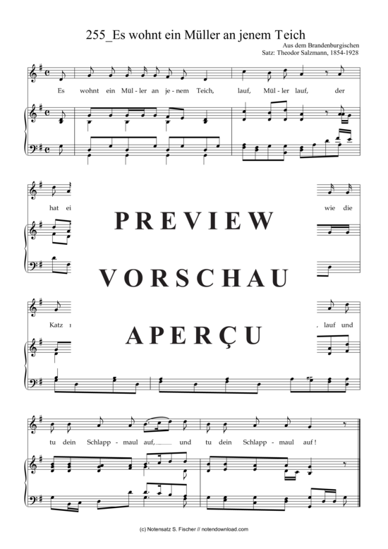 Product gallery: Page 2 of 3 Es wohnt ein Müller an jenem Teich , , Piano and Voice