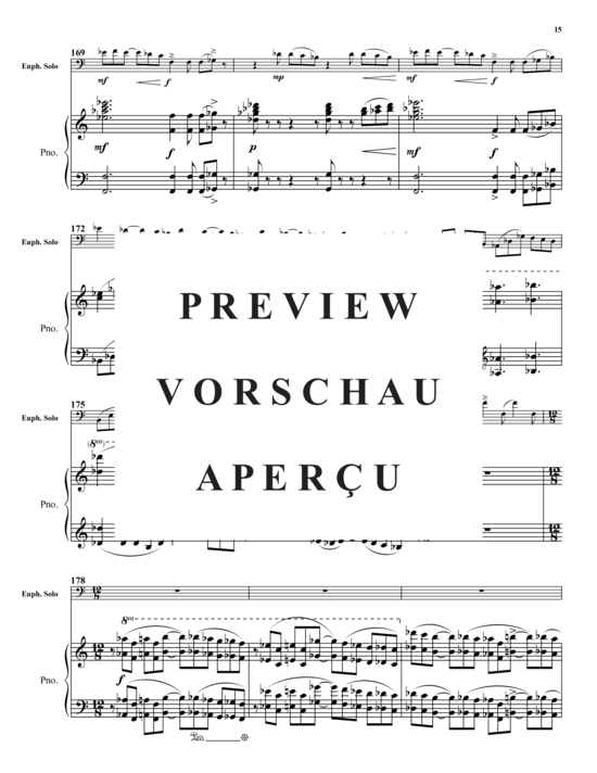 Product gallery: Page 16 of 20 Euphonium Sketches , , (baritone/pos + piano)