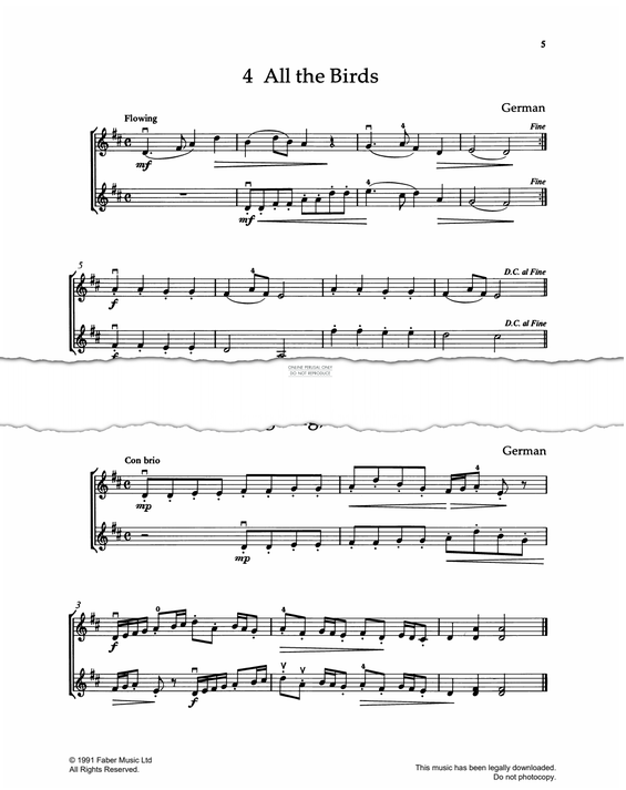 Produktgalerie: Seite 1 von 1 All The Birds, German Traditional, Violine