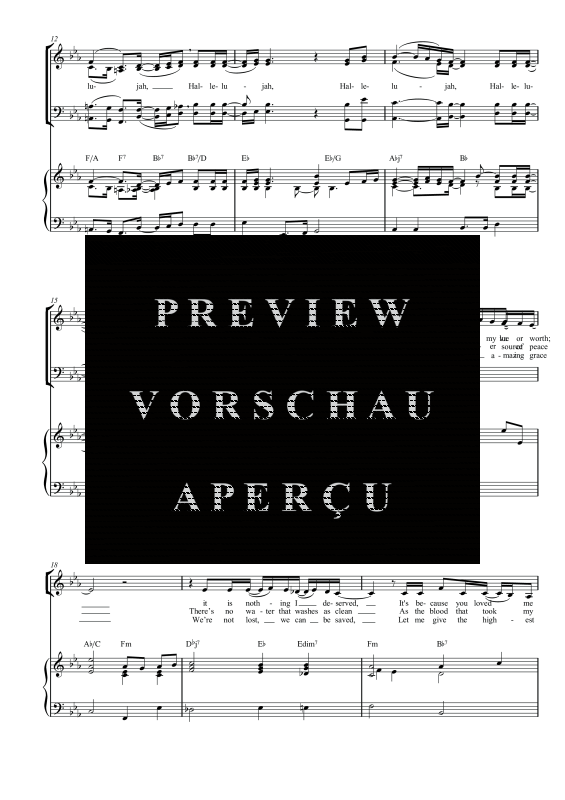 gallery: Hallelujah, , Gemischter Chor SATB/Solo opt. und Klavier