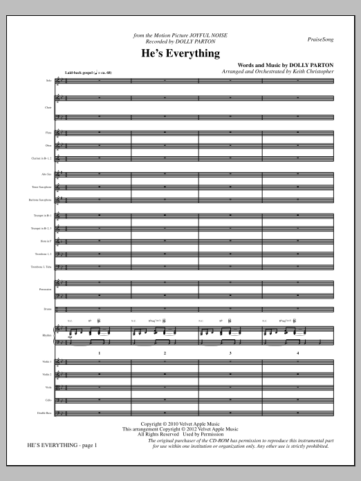 Produktbild zu: He's Everything - Full Score