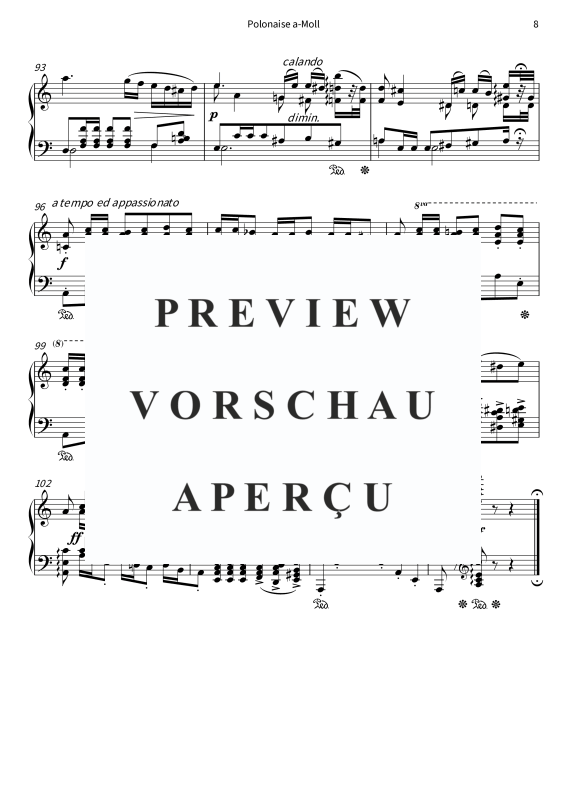 Product gallery: Page 10 of 10 Polonaise a-Moll - aus Soirées musicales op. 6 Nr. 6, , Solo Piano