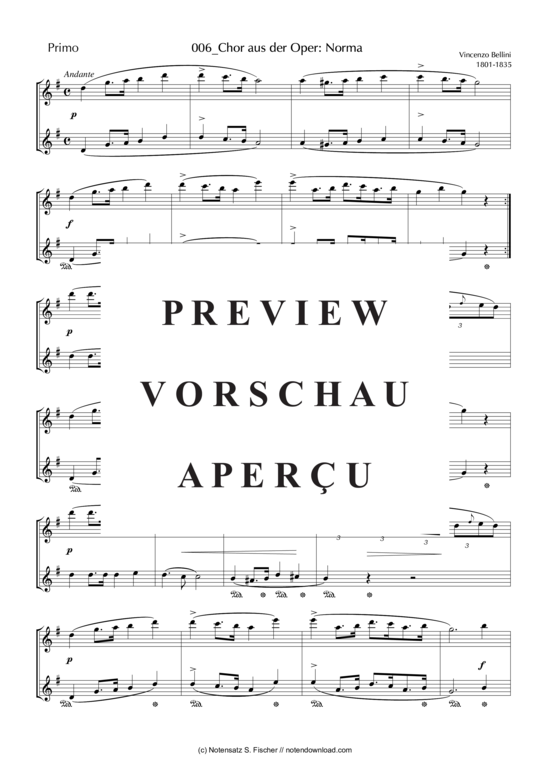 Product gallery: Page 7 of 8 Chor aus der Oper: Norma , , (piano four hands)