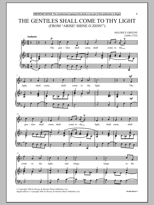Produktbild zu: The Gentiles Shall Come To Thy Light (from Arise! Shine O Zion!)