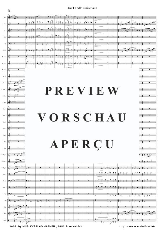 Product gallery: Page 11 of 11 Ins Ländle einischaun, , (large wind orchestra)
