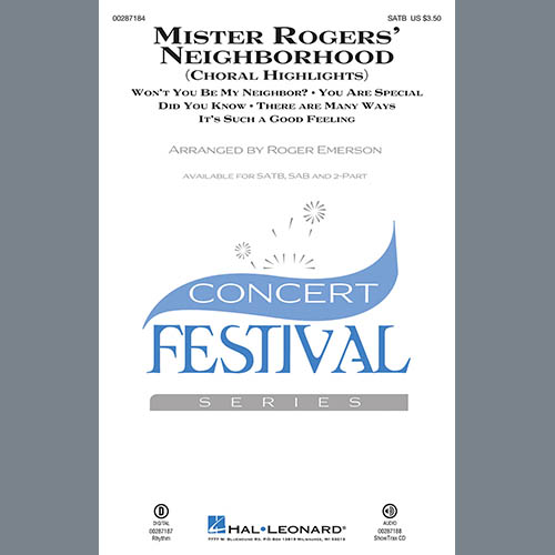 cover: Mister Rogers' Neighborhood (Choral Highlights) (arr. Roger Emerson), Fred Rogers, Chor