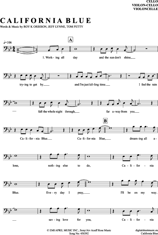 Produktbild zu: California Blue Roy Orbison