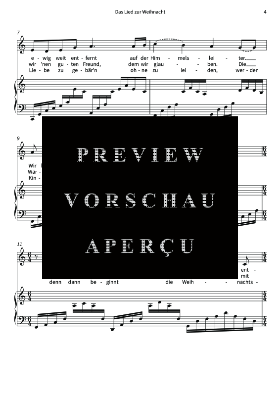 Produktgalerie: Seite 6 von 8 Das Lied zur Weihnacht - Hoffnung, Liebe und das Licht der Heiligen Nacht, , Gesang und Klavier