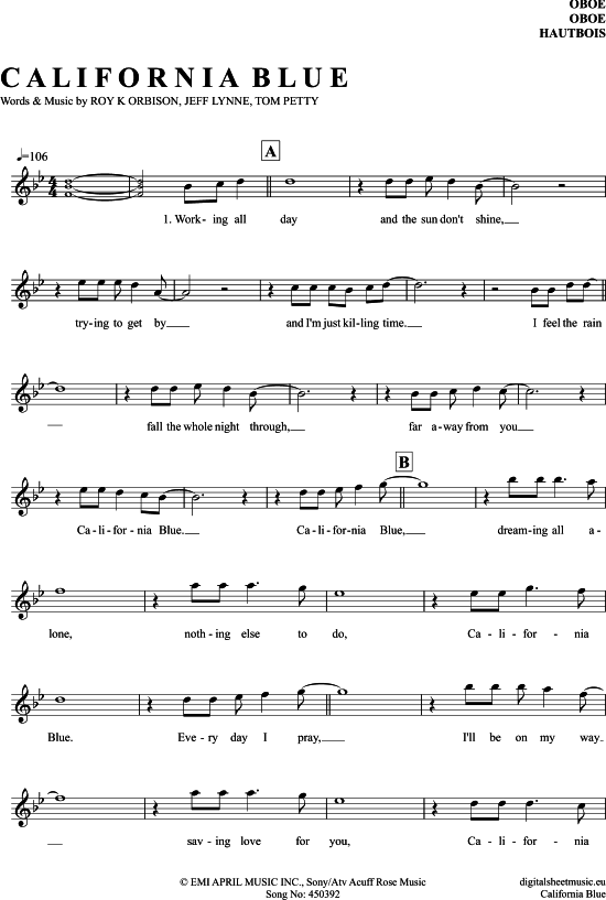 Produktbild zu: California Blue Roy Orbison