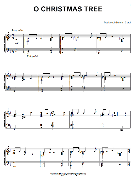 Produktgalerie: Seite 1 von 1 O Christmas Tree, Traditional, Klavier