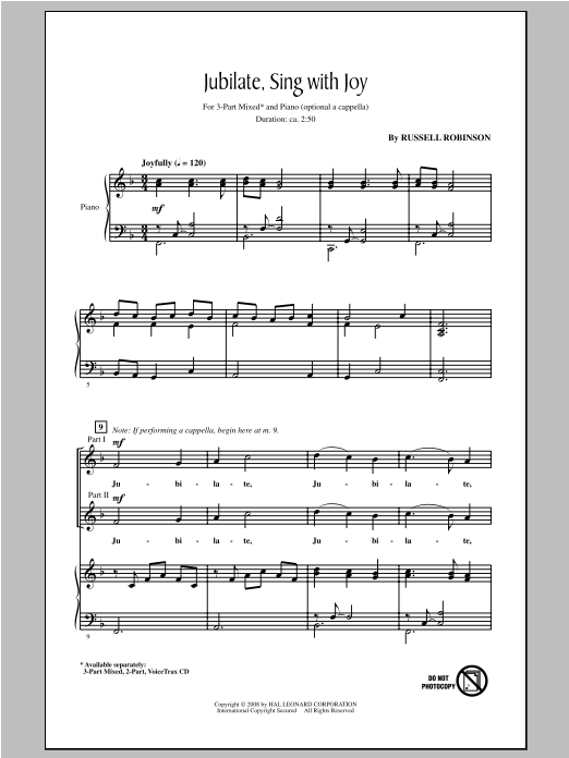 Product picture to: Jubilate, Sing With Joy