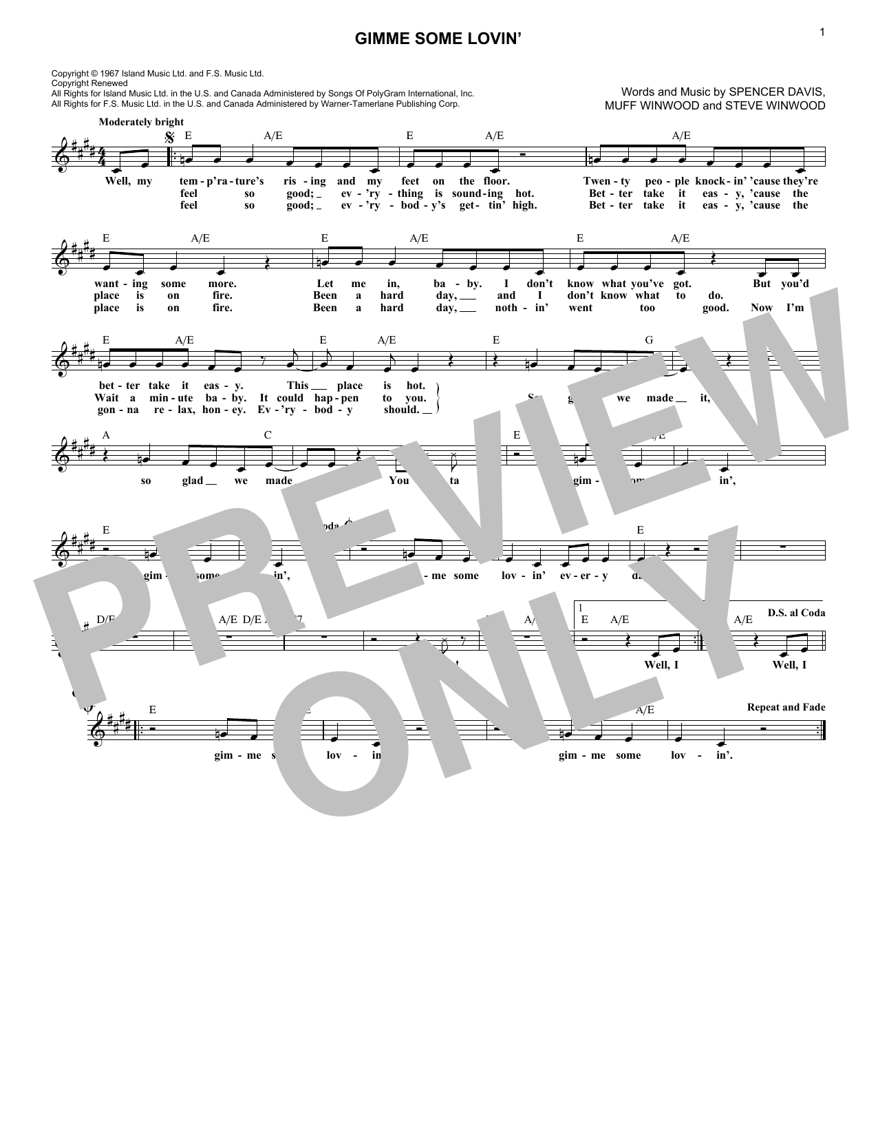 Produktbild zu: Gimme Some Lovin'