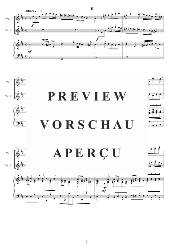 Produktgalerie: Seite 4 von 11 Trio Sonata No.8 in H-Moll Op.1, , 2 Violinen und Cembalo
