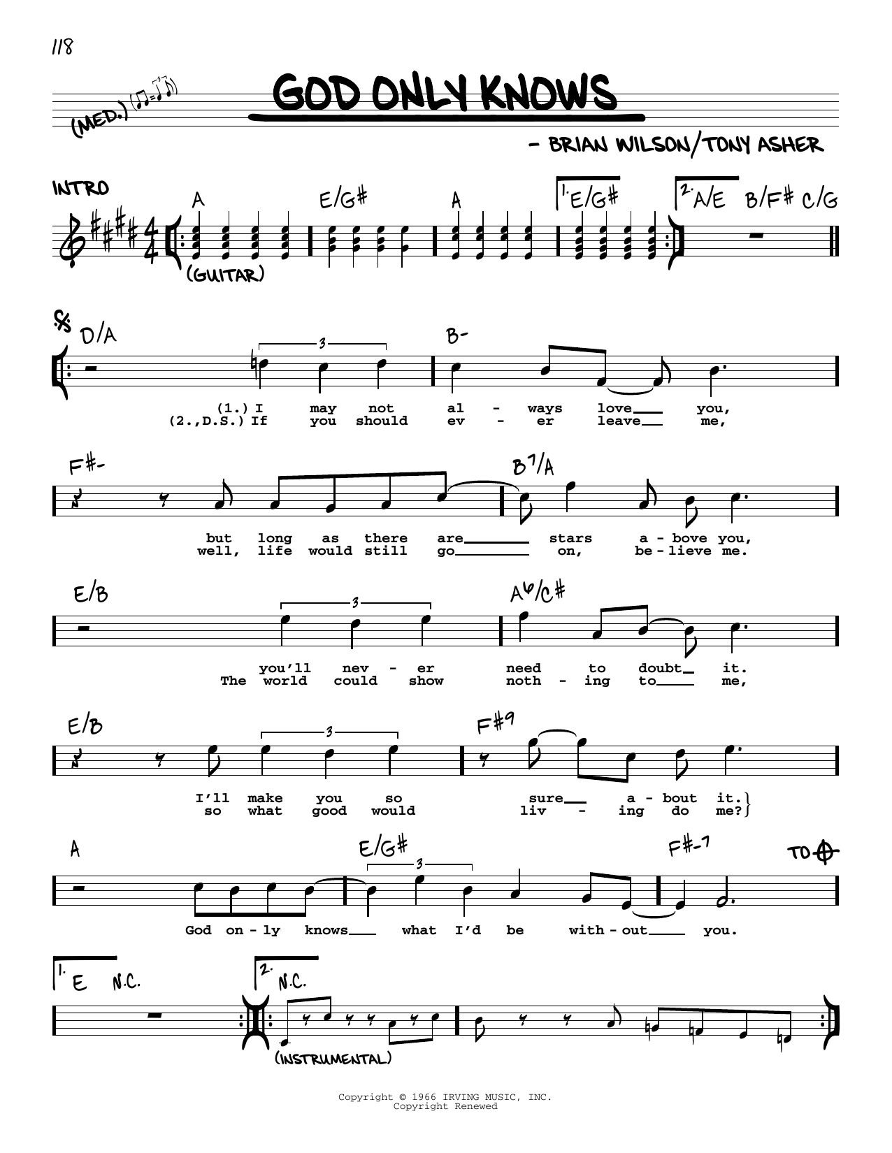 Produktbild zu:  God Only Knows - The Beach Boys