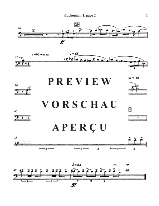 Produktgalerie: Seite 15 von 21 Solemn and Heroic Processional , , (Tuba Ensemble EEEETTTT + opt. Percussion)