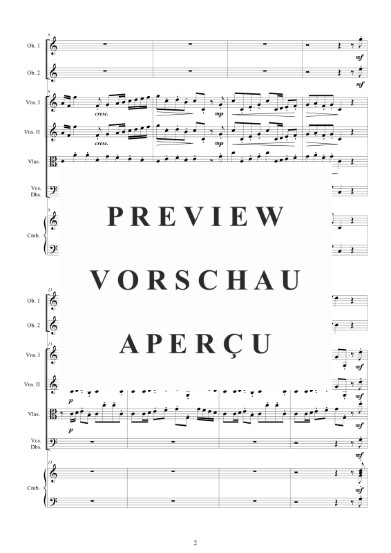 Produktgalerie: Seite 3 von 11 Concerto No.9 in C-Dur Op.9, , 2 Oboen Solo, Streicher Ensemble und Cembalo BC