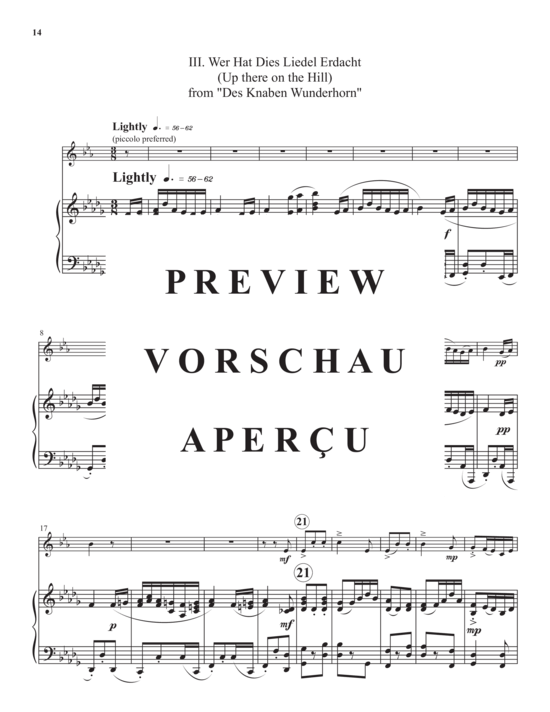 Produktgalerie: Seite 17 von 21 Musings on Mahler , , (Trompete in B oder Kornett, Flügelhorn, Piccolo + Klavier)