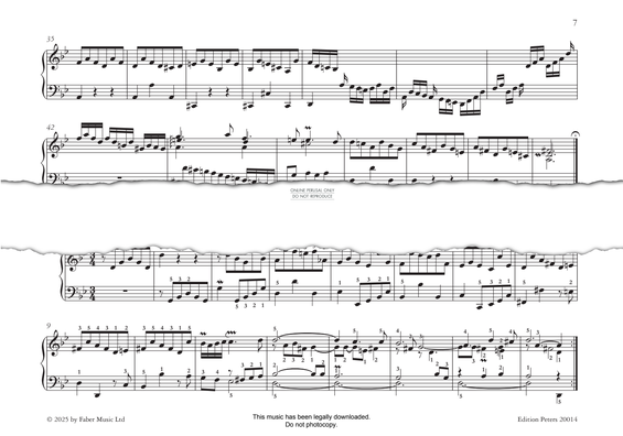 Produktgalerie: Seite 1 von 1 Præambulum g-Moll, G minor, BWV 930, Johann Sebastian Bach, Klavier