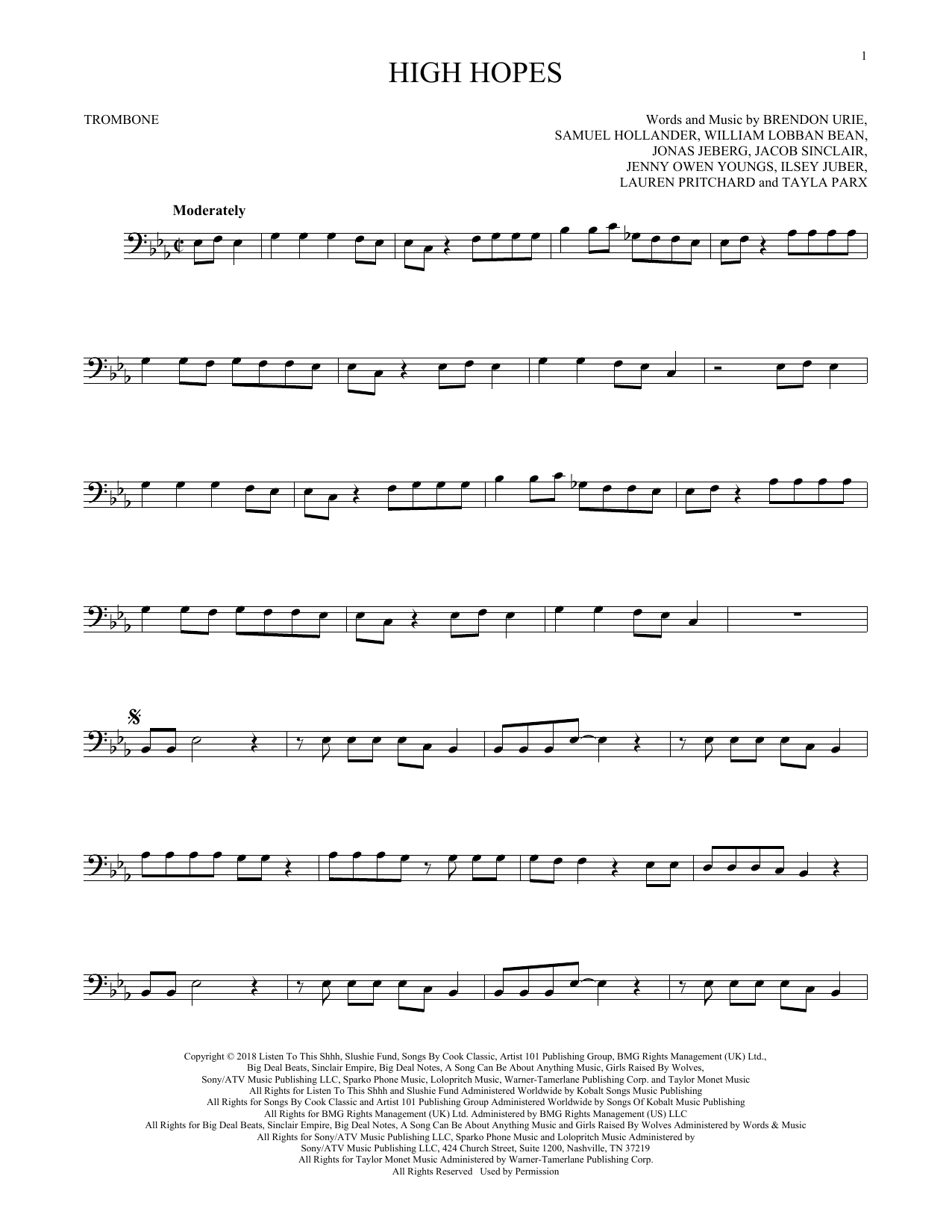 Product gallery: Page 1 of 1 High Hopes, Panic! At The Disco