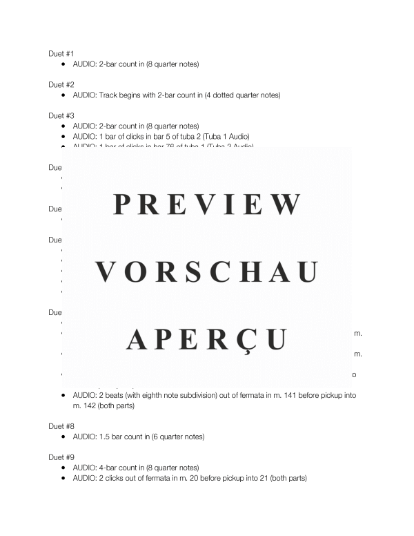 Product gallery: Page 6 of 11 14 Concert Duets for 2 Tubas or Bass Trombones, , (Tuba duet 2x tuba or bass trombone)