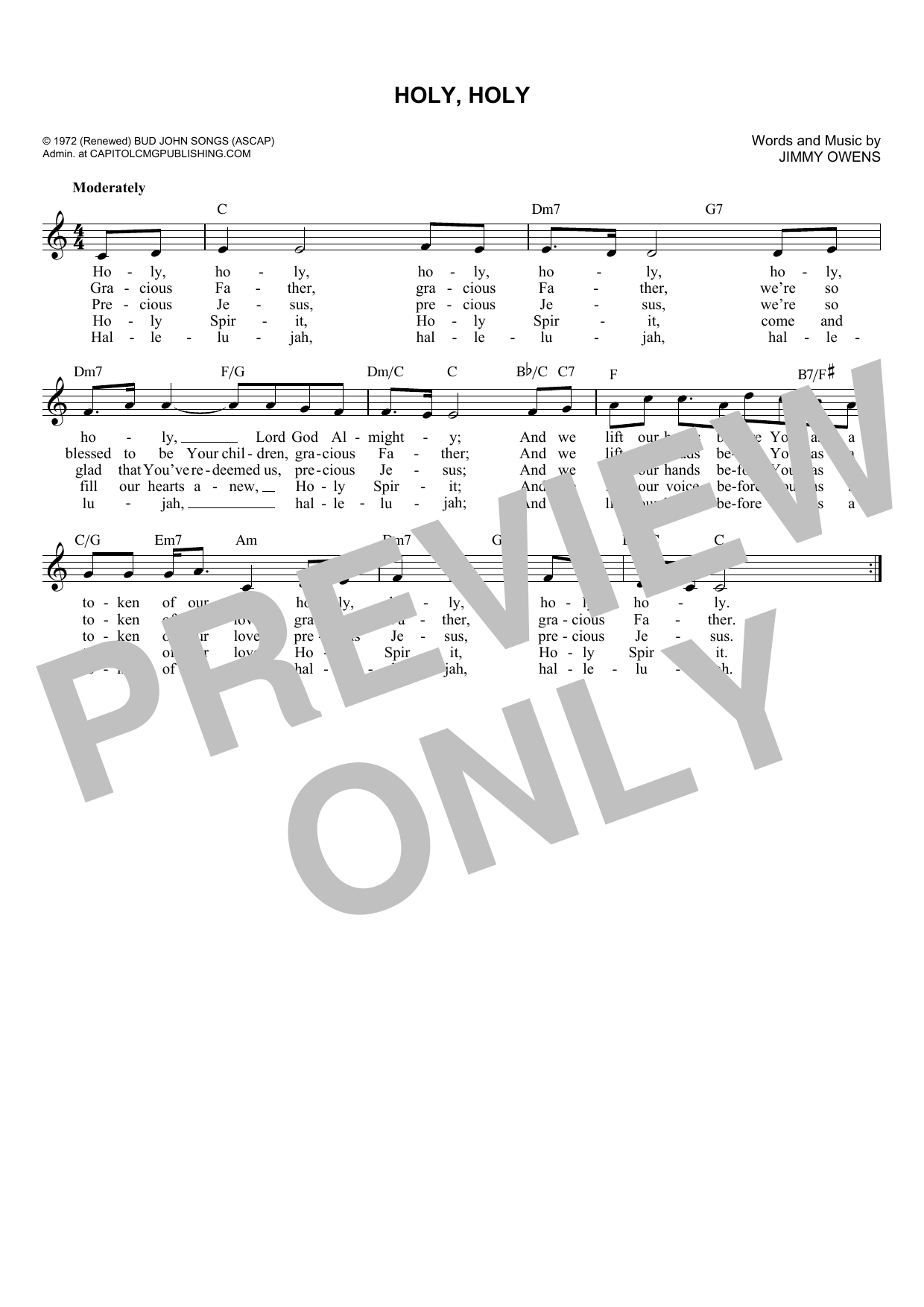 Produktbild zu: Holy, Holy