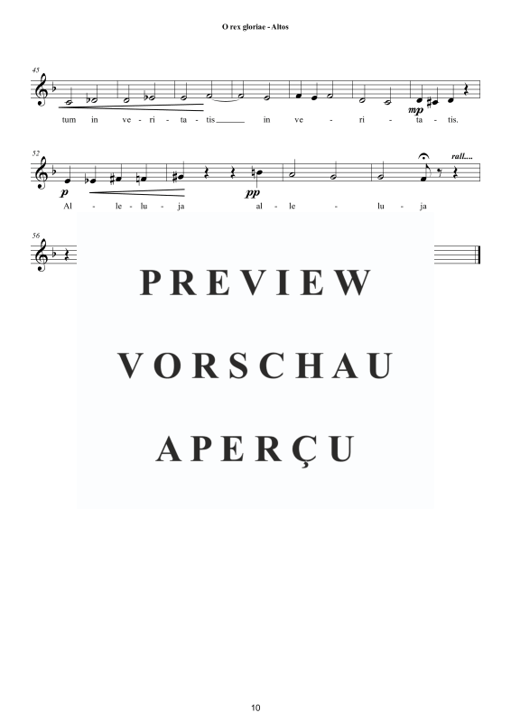Produktgalerie: Seite 11 von 11 O rex gloriae - Motette, , Gemischter Chor a capella