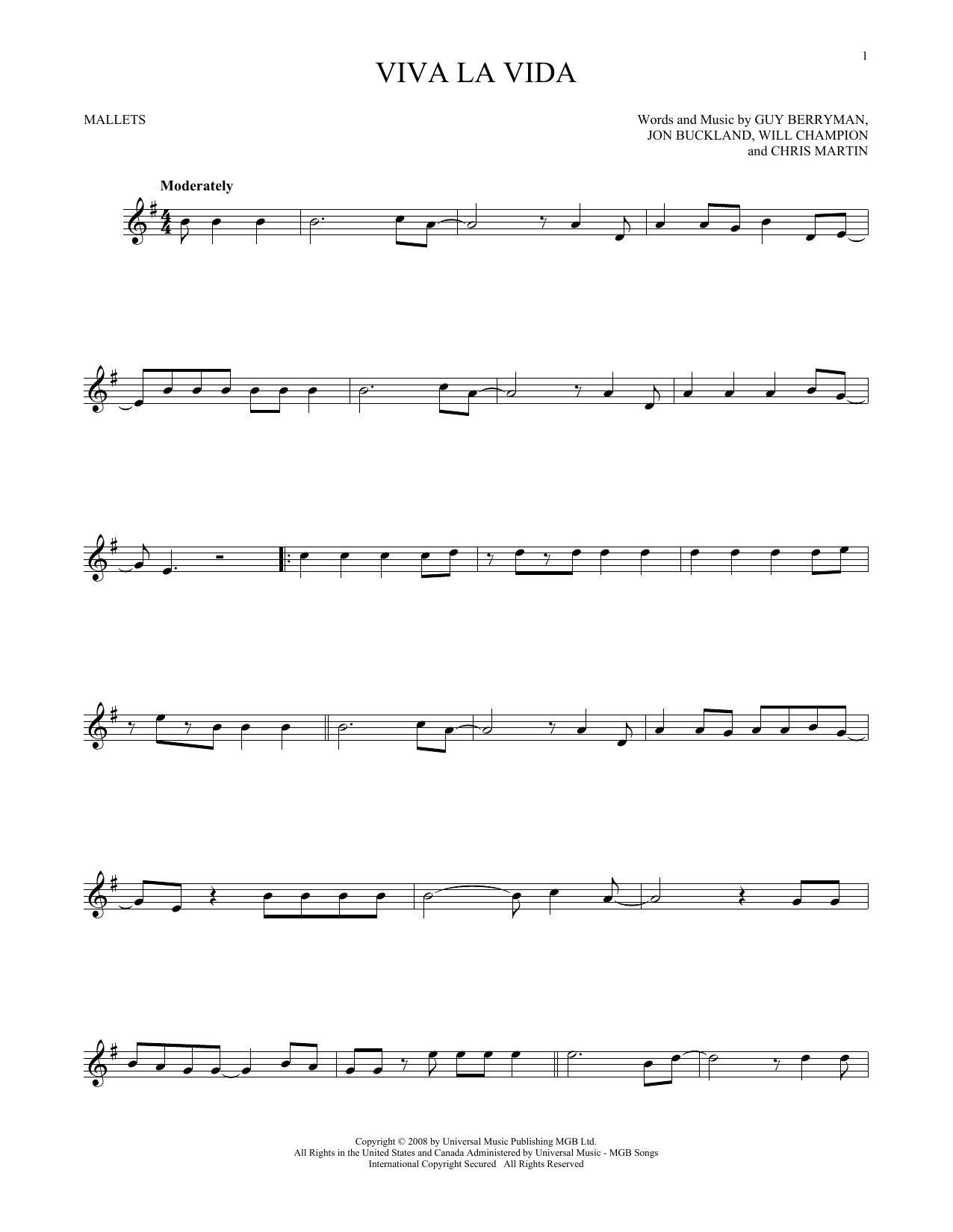 Product gallery: Page 1 of 1 Viva La Vida, Coldplay