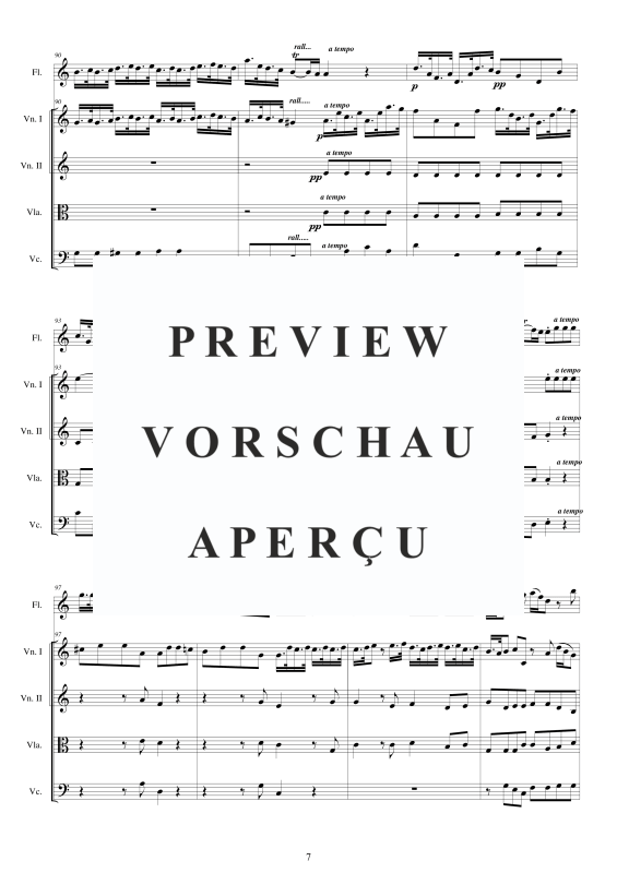 Produktgalerie: Seite 8 von 11 Concerto No.5 to 5 in A-Moll Op.5, , Querflöte Solo und Streicher Ensemble