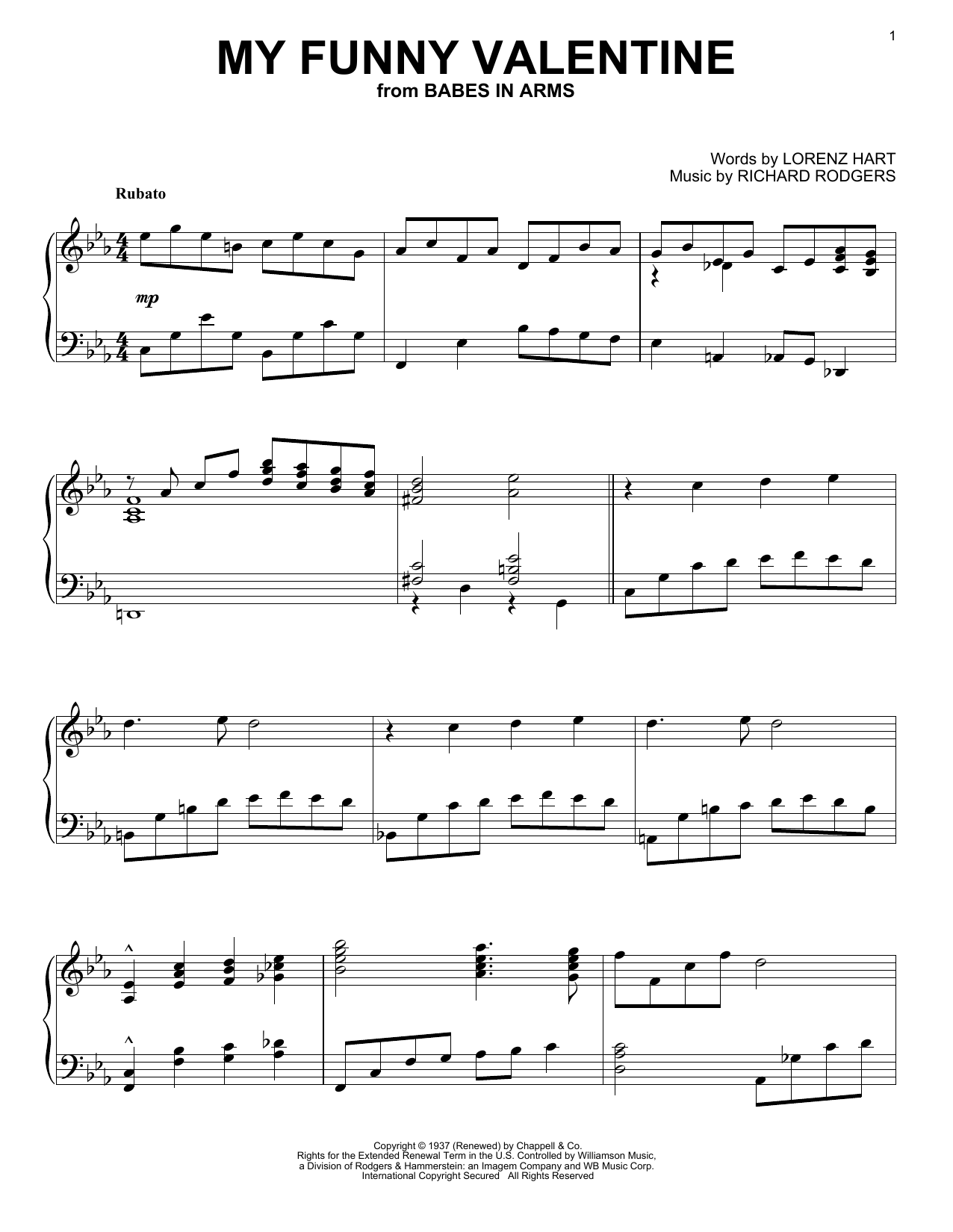 Produktbild zu: My Funny Valentine