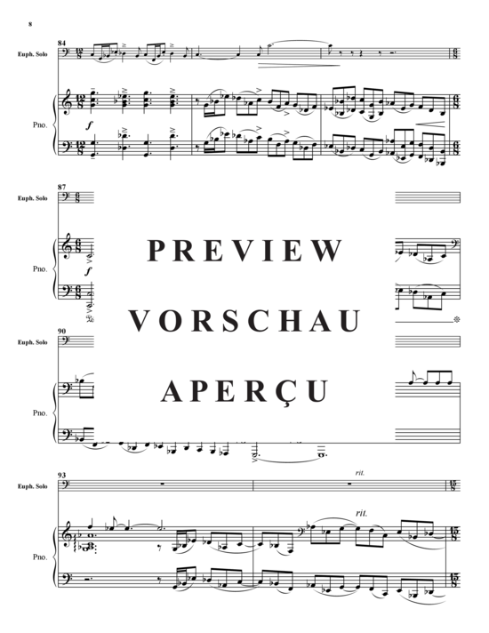 Product gallery: Page 9 of 20 Euphonium Sketches , , (baritone/pos + piano)