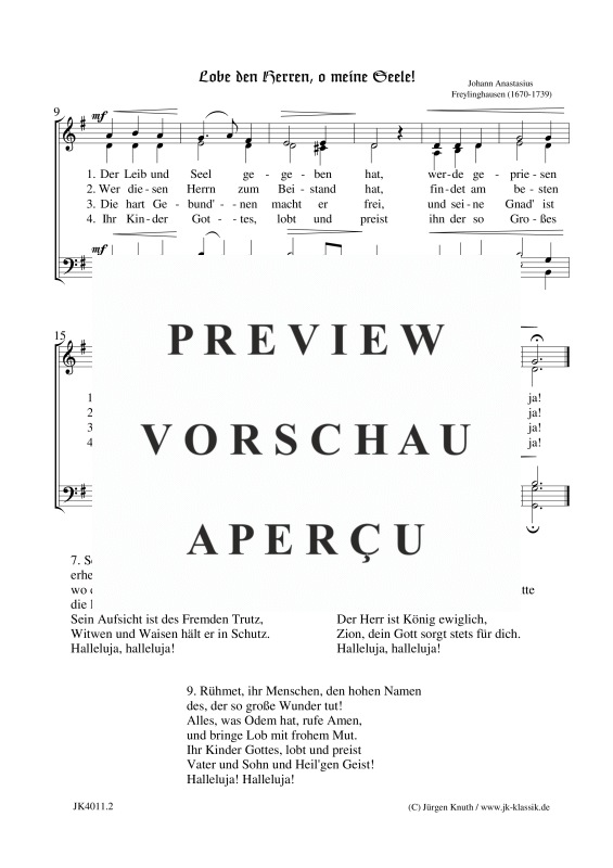 gallery: Lobe den Herren, o meine Seele!, , (Gemischter Chor)